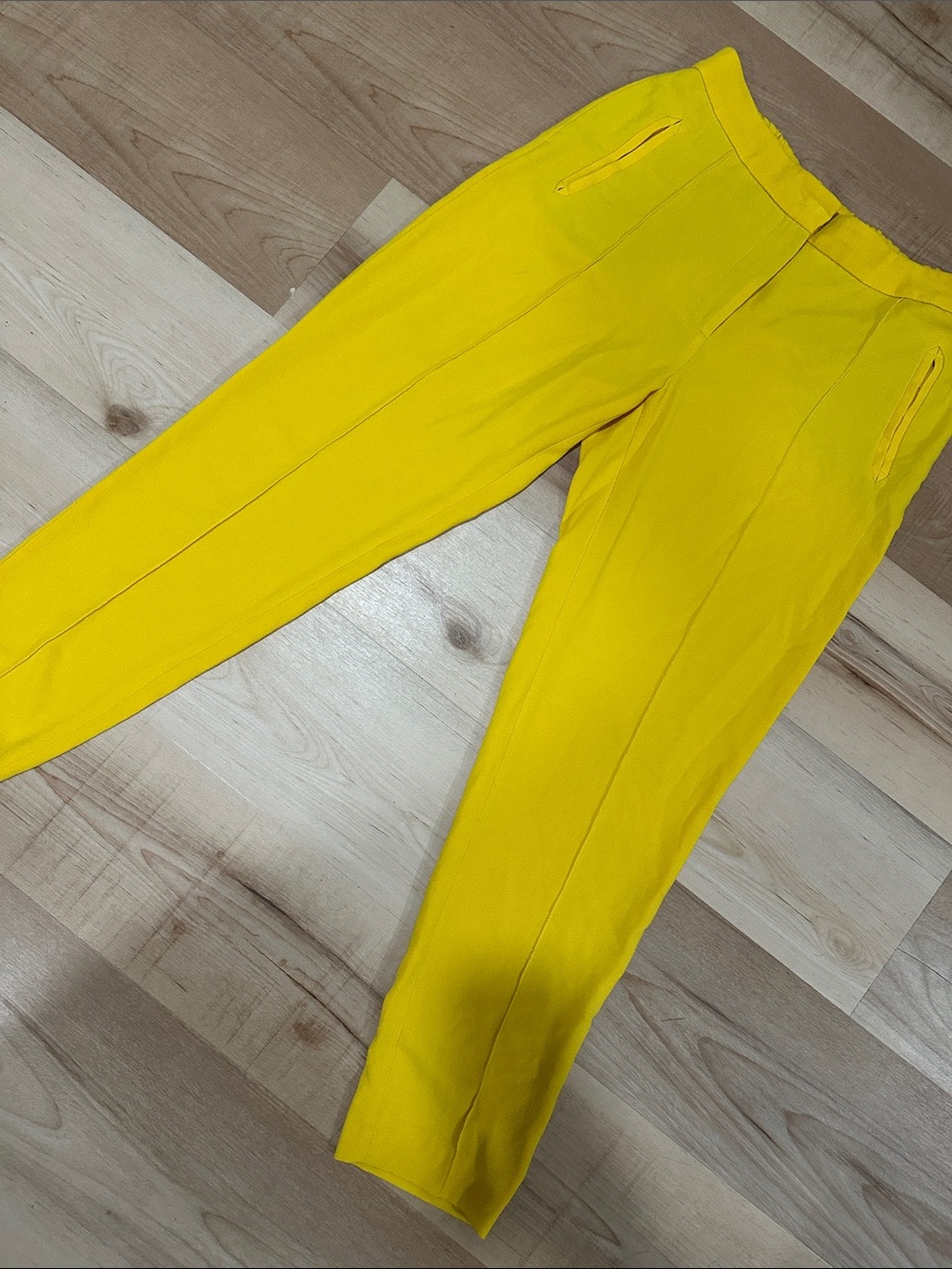 Yellow Tailored Trousers